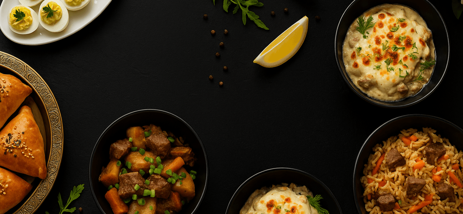 Delicious homemade meal